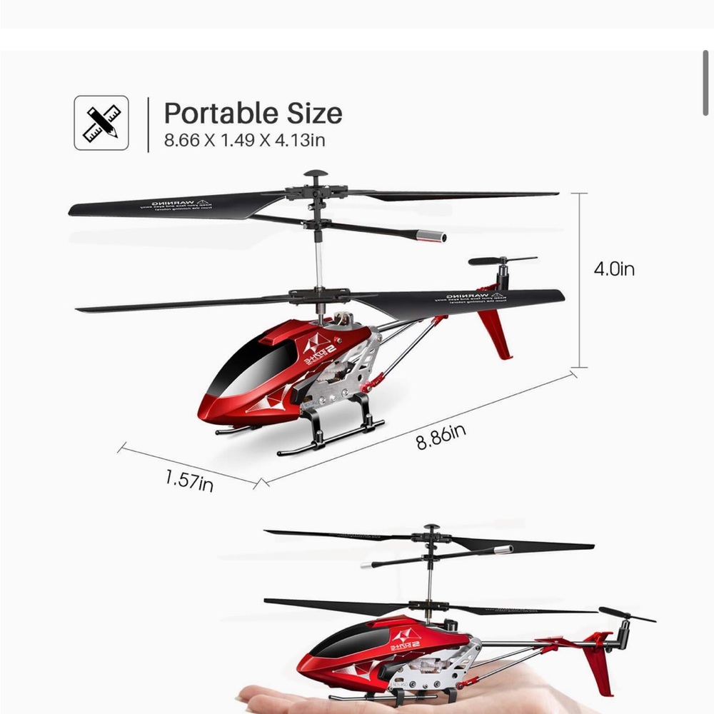 RED Remote Control Helicopter - Picture 6 of 8